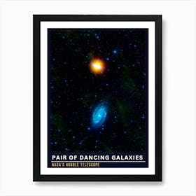 Pair Of Dancing Galaxies 1 Art Print