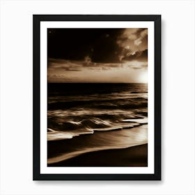 Sunset At The Beach 607 Art Print