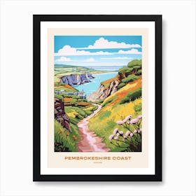 Pembrokeshire Coast Wales 2 Hike Poster Art Print