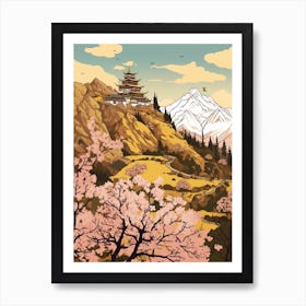 Bhutan 1 Travel Illustration Art Print