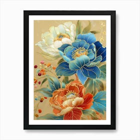 Chinese Flower Painting 36 Art Print