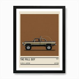 The Fall Guy Tv Series Car Art Print