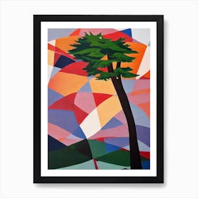 Jack Pine Tree Cubist Art Print