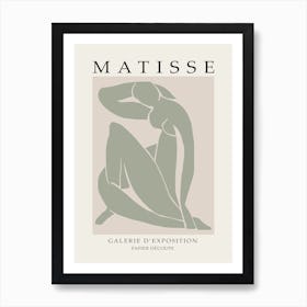 Matisse Galerie D'exposition Papier Decoupe Minimalist artwork 3 Art Print