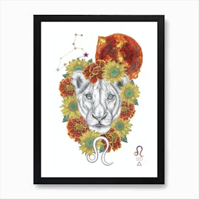 Leo Lioness Art Print