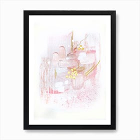 Rose And Gold Light 1 Art Print