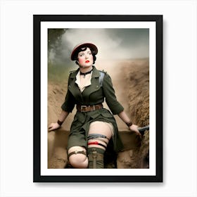 Sexy Soldier 2 Art Print