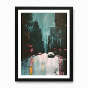 New York City Rain Art Print