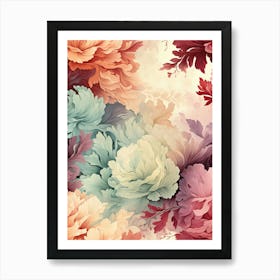 Floral Wallpaper Art Print