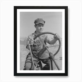 Son Of Mr Germeroth, Fsa (Farm Security Administration) Client In Sheridan County, Kansas By Russell Lee Art Print