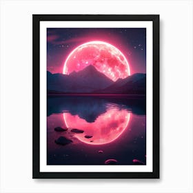 Pink Moon Art Print