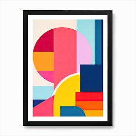 Miami Beach Florida, Usa, Bold Outlines 3 Art Print