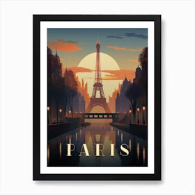 Art Deco Inspired Paris Poster Art Print