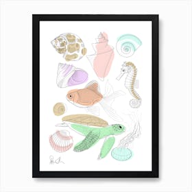Marine Life Art Print