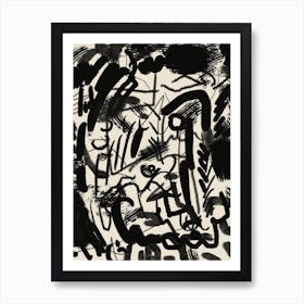 Abstraction With Inks Art Print