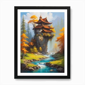 Asian House 2 Art Print
