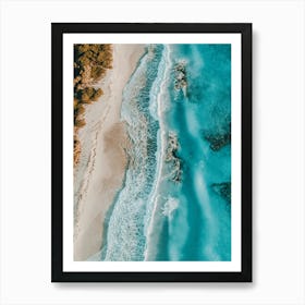 Aerial View Of A Beach 115 Art Print