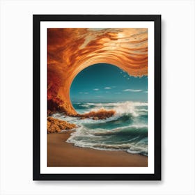 Underwater Ocean Wave Art Print