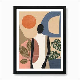 Portrait Of A Tropical Woman Art Print