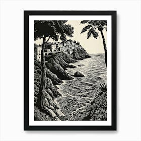 Village By The Sea Art Print