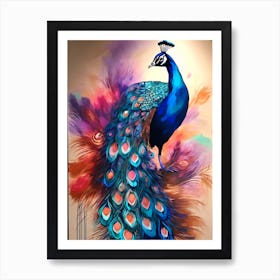 Peacock Feathers  Art Print