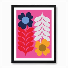 Flowers Pink 1 Art Print