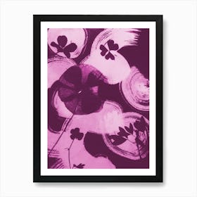 Pink Purpe Flowers Art Print