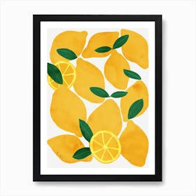 Lemons Kitchen Art Print
