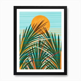 Sunset Palms Art Print