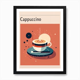 Cappuccino 2 Midcentury Modern Poster Art Print