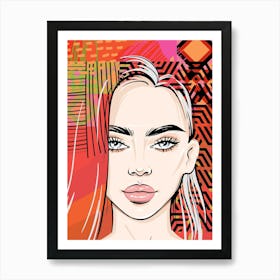 Portrait Of A Woman Art Print