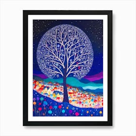 Tree With Color Life Art Print