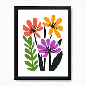 Flowers In The Garden 2 Art Print