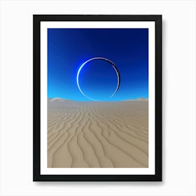 Abstract Circle In The Desert Art Print