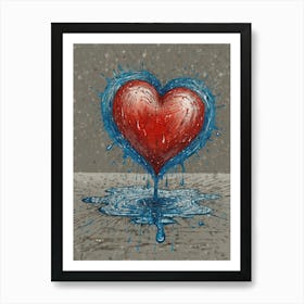 Heart Of Water 2 Art Print