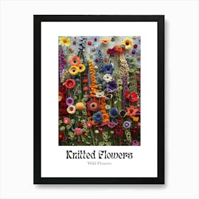 Knitted Flowers Wild Flowers 6 Art Print