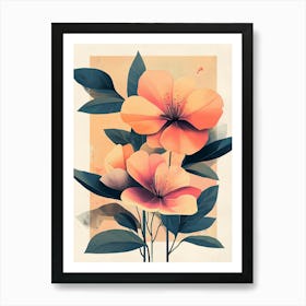 Abstract Floral Painting 14 Art Print