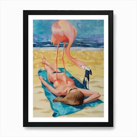 Pink Flamingo 12 Art Print