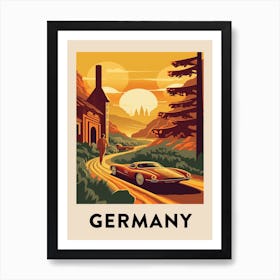 Vintage Travel Poster Germany 4 Art Print