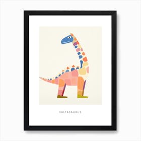 Nursery Dinosaur Art Saltasaurus 1 Poster Art Print