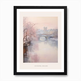 Dreamy Winter Painting Poster Richmond England 1 Art Print