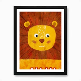 cute Lion Art Print