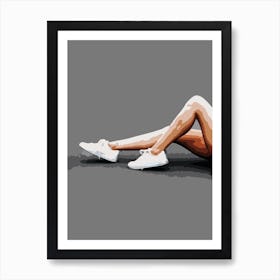 Fresh White Kicks 2 Art Print