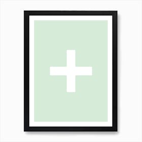 Green Cross Art Print