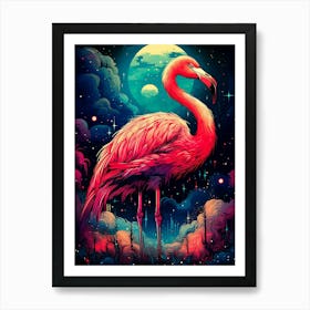 Pink Flamingo 2 Art Print