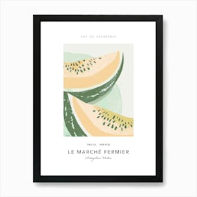 Honeydew Melon Le Marche Fermier Poster 2 Art Print