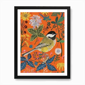 Spring Birds Carolina Chickadee 2 Art Print