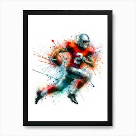 American Football Player Art Print