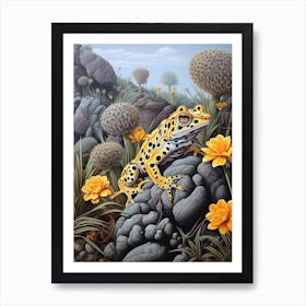 Pacman Frog Botanical 2 Art Print