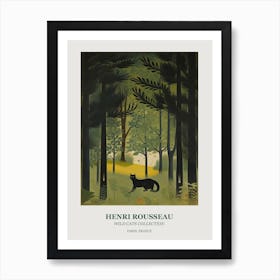Henri Rousseau  Style Wild Cats Collection Botanical 2 Art Print